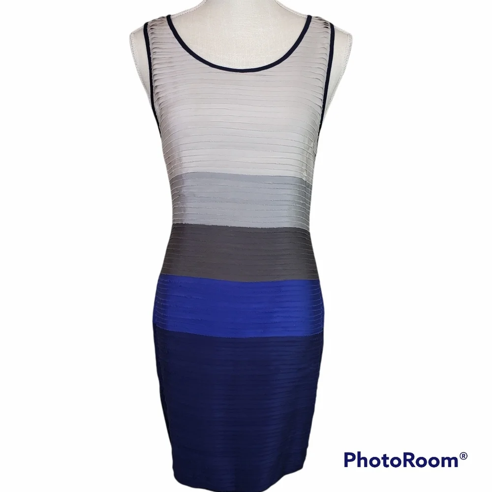 rag & bone Deep Blue Layered Mini Dress Medium - Picture 4 of 16